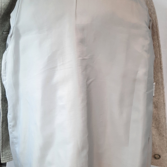 Vintage James Pringle Inverness Wool & Mohair Jacket Wool Scarf Size 14 Women's - Picture 5 of 9